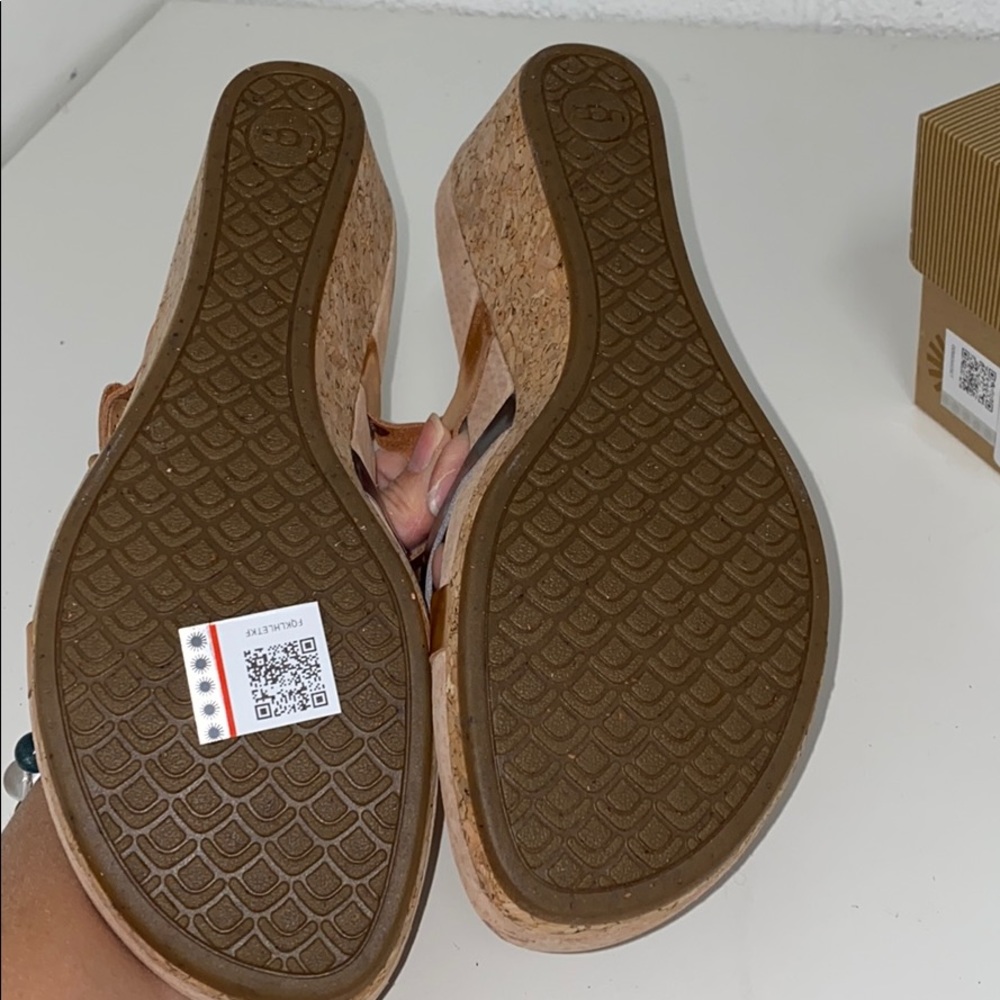 NIB AUTH UGG ADALIE MULE SANDAL ROSE GOLD PEWTER US 9.5 - Picture 4 of 7